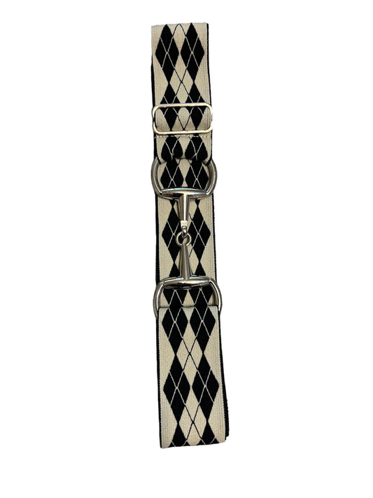 Black and White Diamond Bit Belt