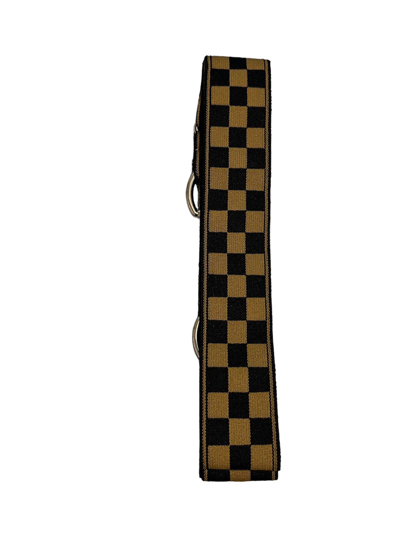 Black and Tan Checker Bit Belt