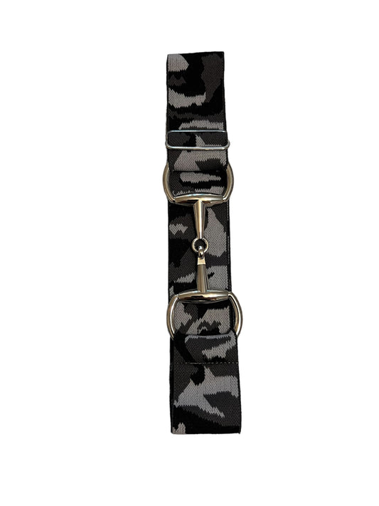 Black and Grey Camo Bit Belt